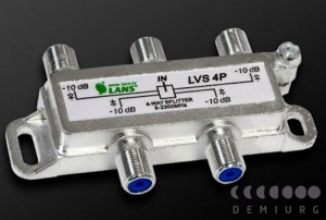 Спутниковый разветвитель на 4 выхода